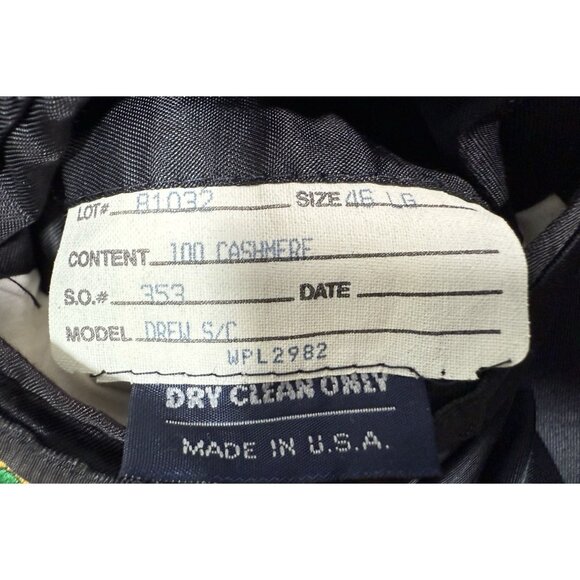 Bloomingdales Loro Piana Italy Mens 100% Cashmere Drew Sport Coat Sz 46L Black - Picture 6 of 6